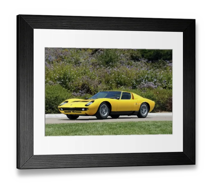 Framed Print : Lamborghini Miura
