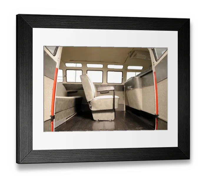 Framed Print : VW micro bus 1964