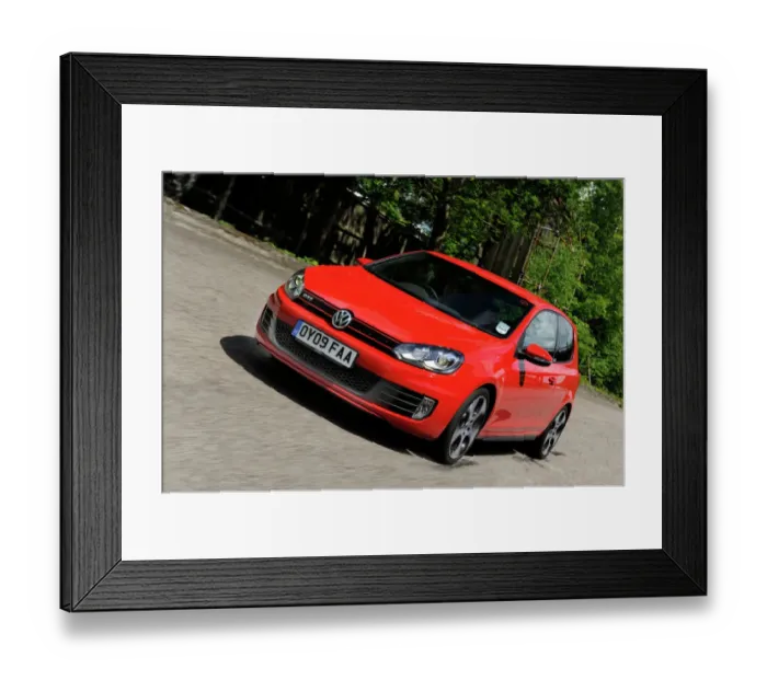 Framed Print : VW Golf GTI mk 6 2009