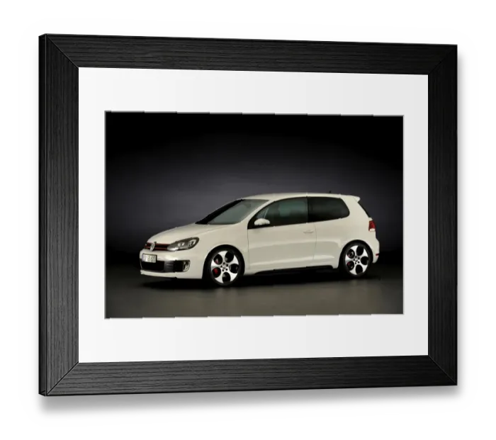 Framed Print : VW Golf GTI mk 6 2008