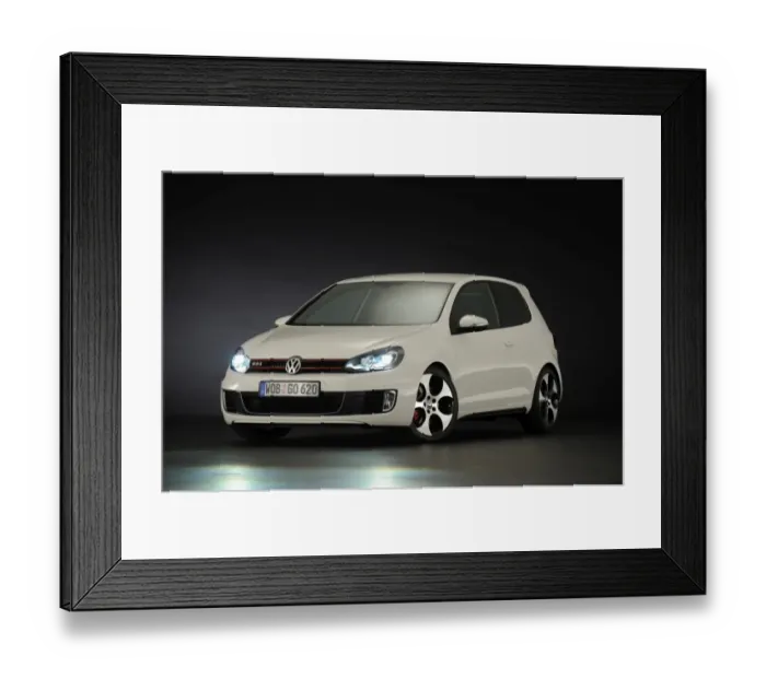 Framed Print : VW Golf GTI mk 6 2008