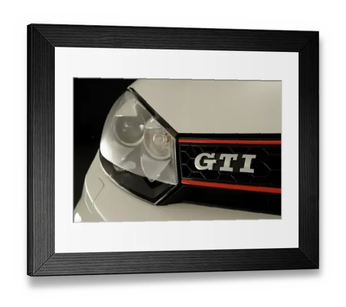 Framed Print : VW Golf GTI mk6 2008