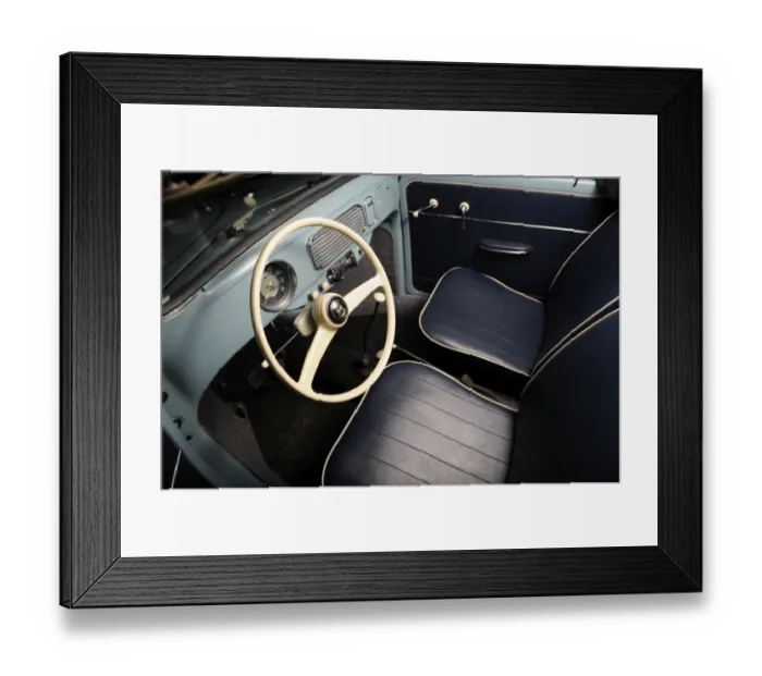 Framed Print : VW Beetle 1957