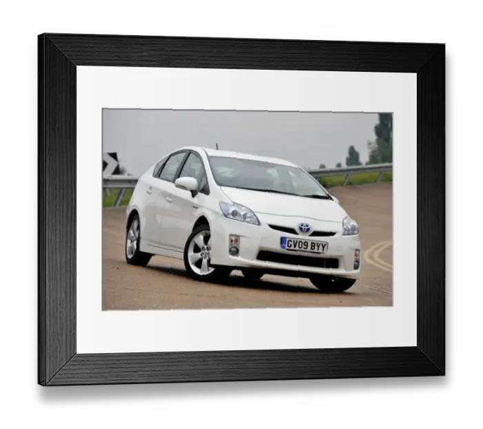 Framed Print : Toyota Prius 2009