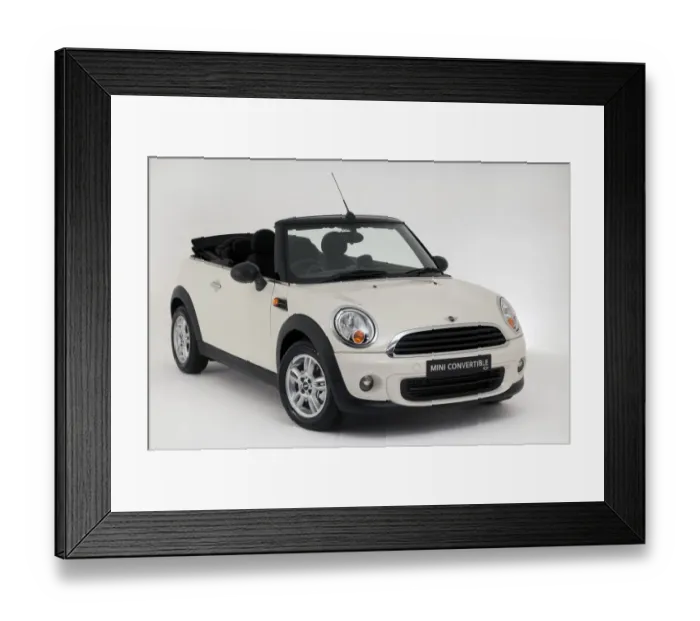 Framed Print : Mini One convertible 2011 Framed Print : Mini One convertible 2011