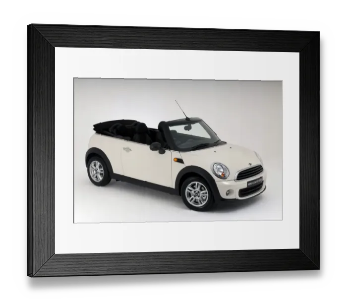 Framed Print : Mini One convertible 2011 Framed Print : Mini One convertible 2011