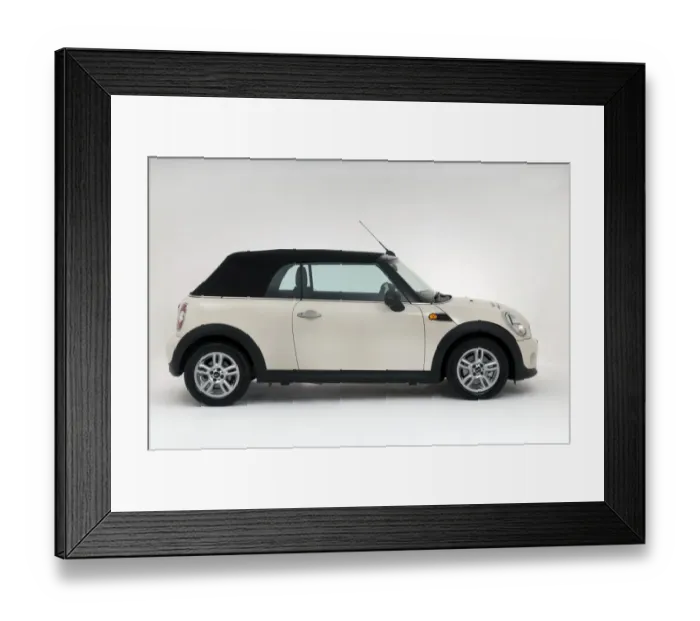 Framed Print : Mini One convertible 2011 Framed Print : Mini One convertible 2011