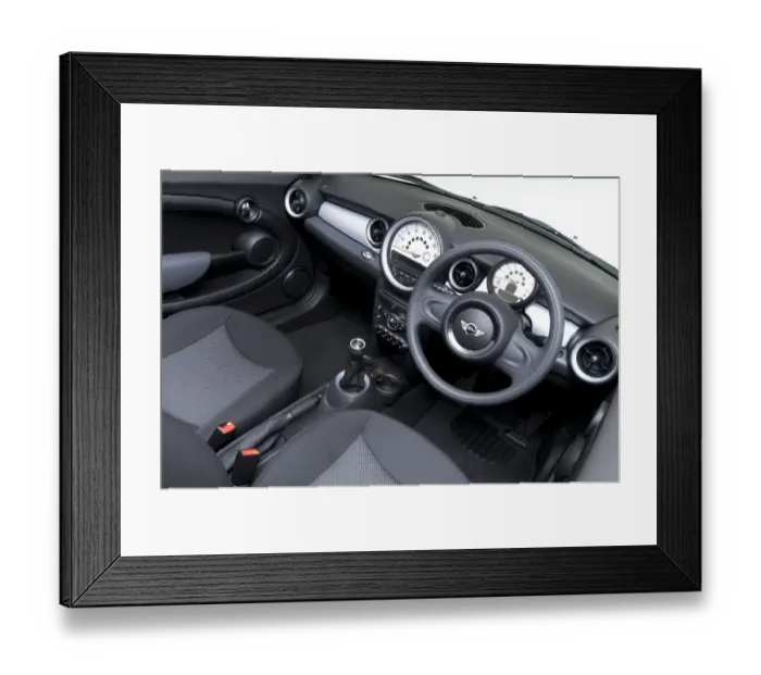 Framed Print : Mini One convertible 2011 Framed Print : Mini One convertible 2011
