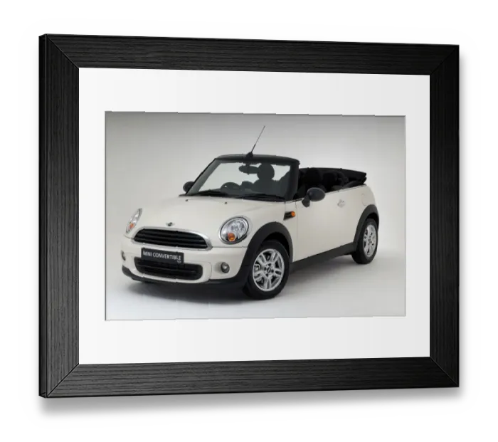 Framed Print : Mini One convertible 2011 Framed Print : Mini One convertible 2011