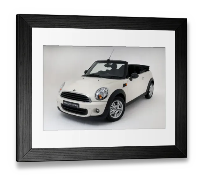 Framed Print : Mini One convertible 2011