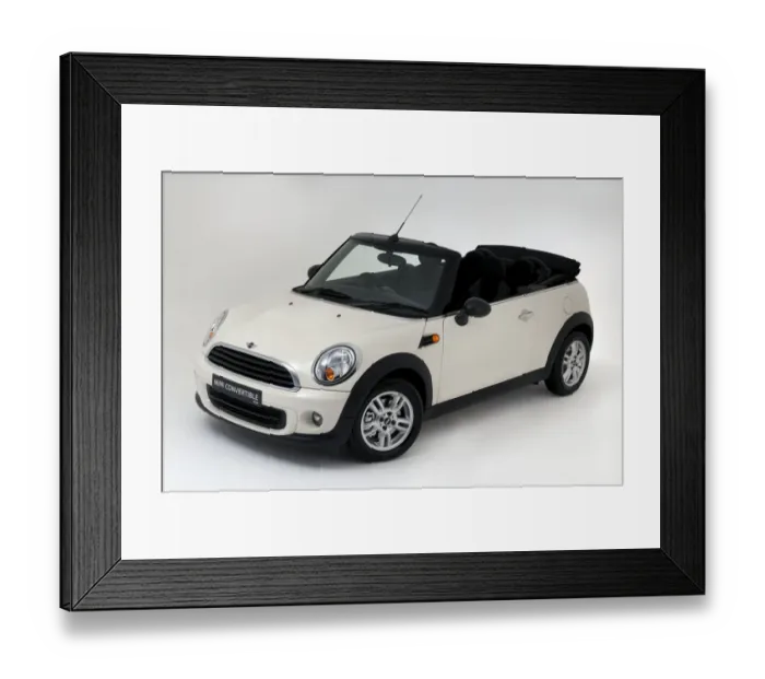 Framed Print : Mini One convertible 2011 Framed Print : Mini One convertible 2011