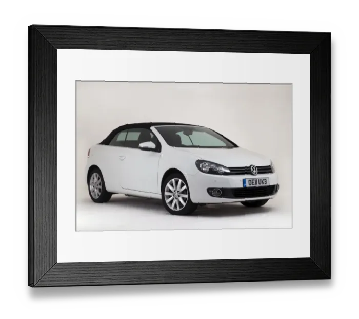 Framed Print : Volkswagen Golf Convertible 2011