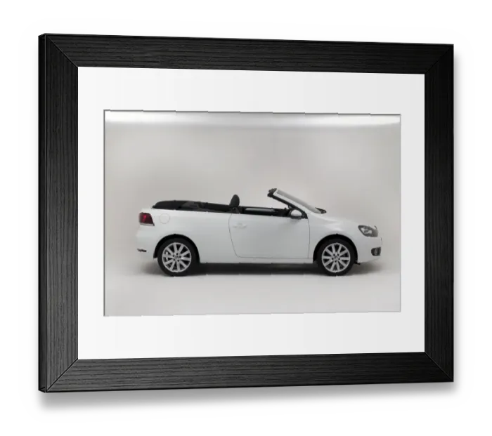 Framed Print : Volkswagen Golf Convertible 2011