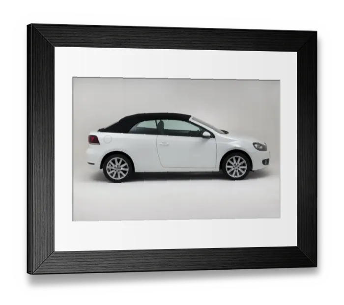 Framed Print : Volkswagen Golf Convertible 2011