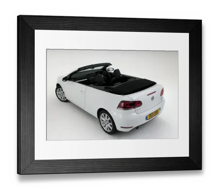 Framed Print : Volkswagen Golf Convertible 2011