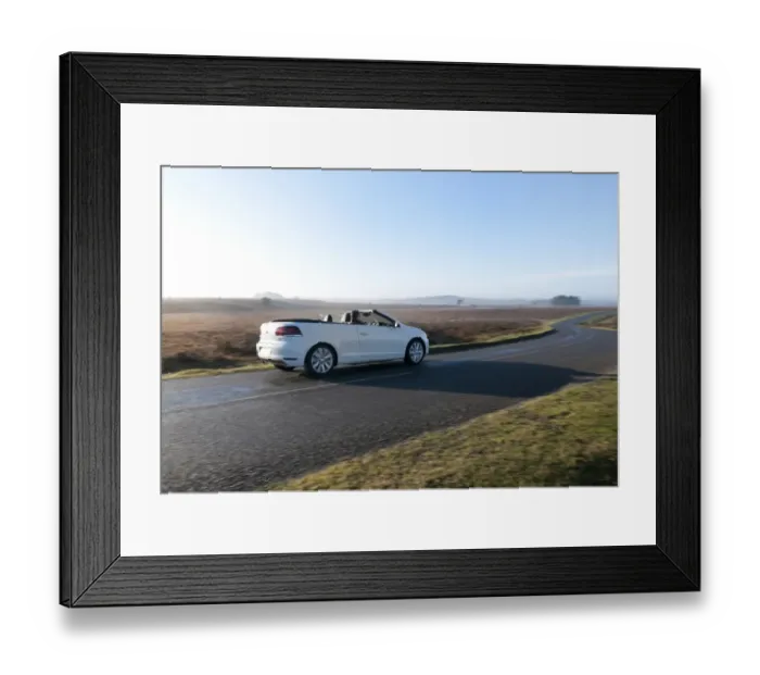 Framed Print : Volkswagen Golf Convertible 2011