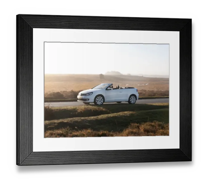 Framed Print : Volkswagen Golf Convertible 2011