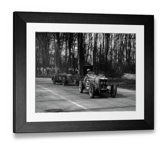 Framed Print : MG Magnette leads Frazer Nash at Donington