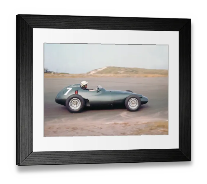 Framed Print : Jo Bonnier in BRM 1959 Dutch GP