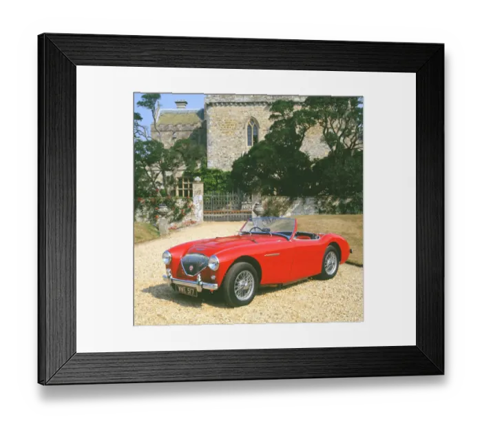 Framed Print : 1956 Austin Healey 100M by Palace House