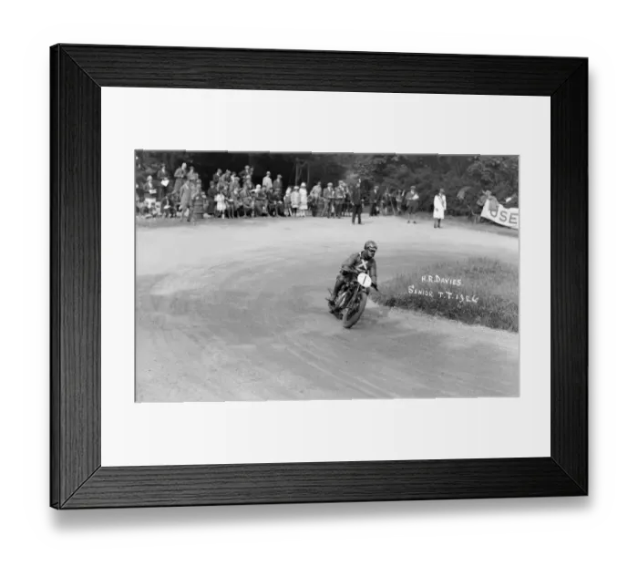Framed Print : HRD, HR Davies during 1926 Isle of Man Senior TT race, Ramsey Hairpin 1926 Framed Print : HRD, HR Davies during 1926 Isle of Man Senior TT race, Ramsey Hairpin 1926