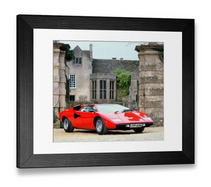 Framed Print : 1974 Lamborghini Countach