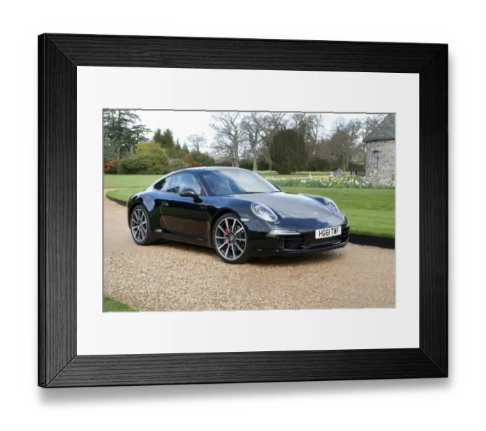 Framed Print : E01167 Porsche 911 Carreras 2011