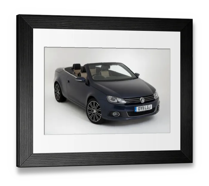 Framed Print : E01171 Volkswagen Eos 2011