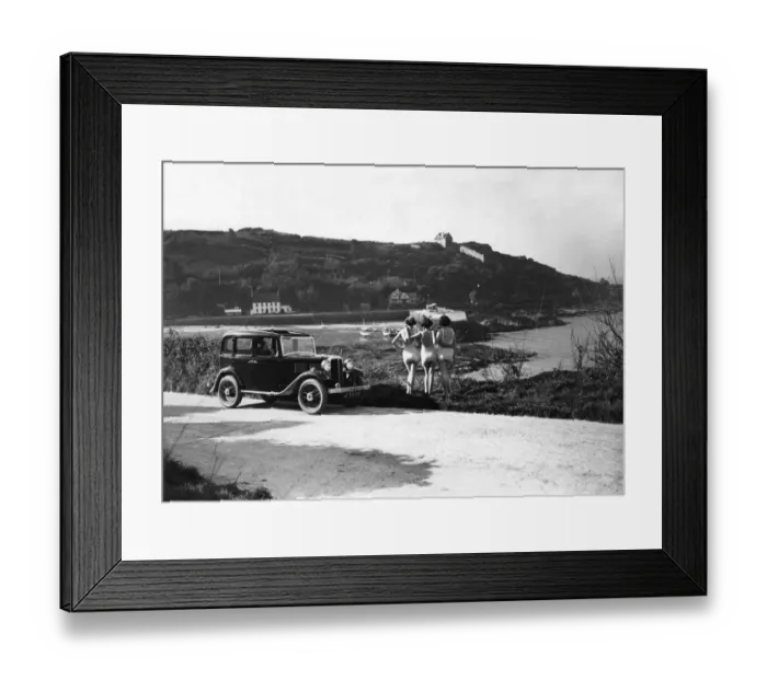 Framed Print : 1932 Standard Little Nine saloon at Royal Bay in Jersey