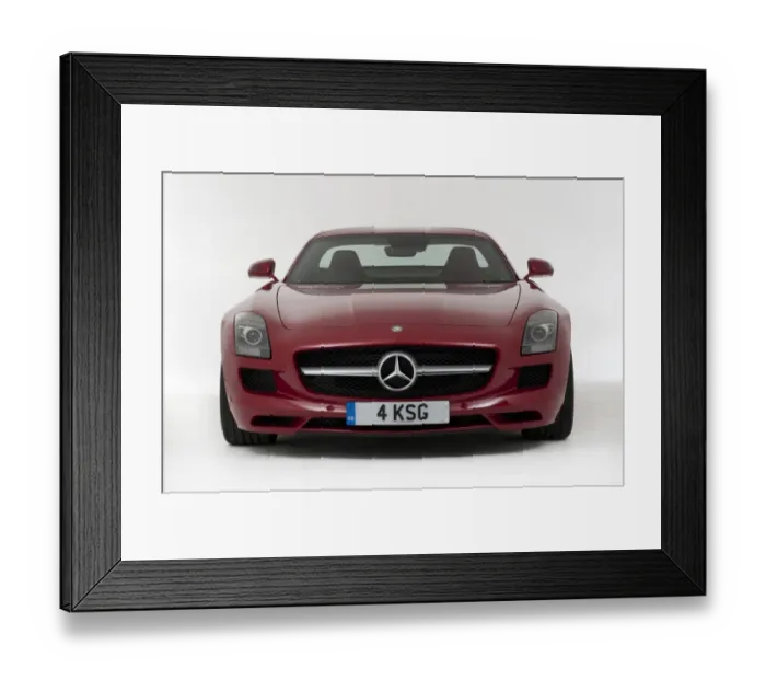 Framed Print : E01180 Mercedes Benz AMG SLS 6. 3 2011 Framed Print : E01180 Mercedes Benz AMG SLS 6. 3 2011