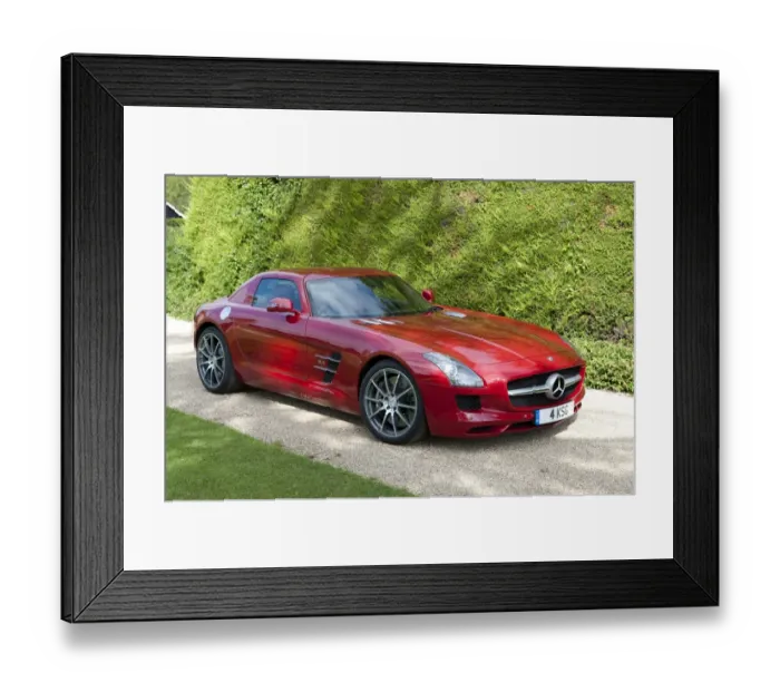 Framed Print : E01180 Mercedes Benz AMG SLS 6. 3 2011 Framed Print : E01180 Mercedes Benz AMG SLS 6. 3 2011