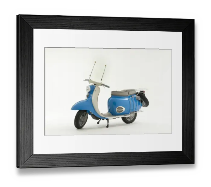 Framed Print : 1964 BSA Sunbeam 250cc Scooter