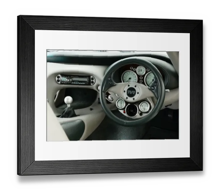 Framed Print : TVR Cerbera dashboard 1997