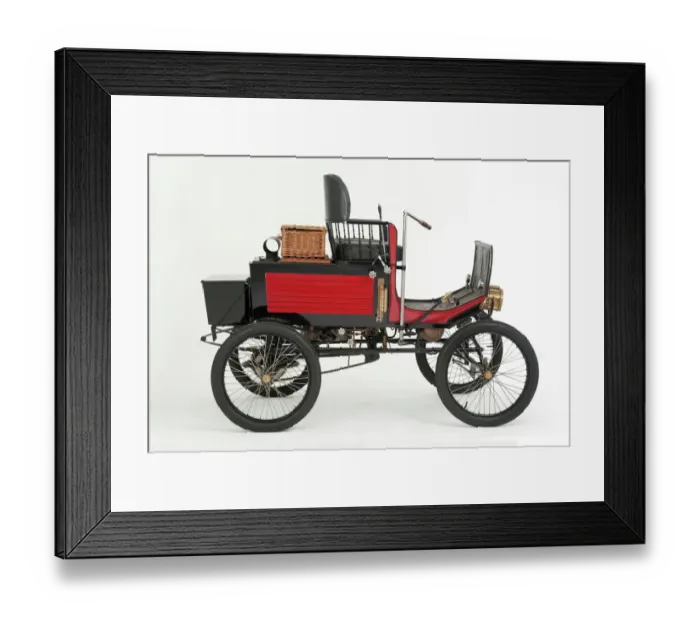 Framed Print : 1901 Locomobile steam car