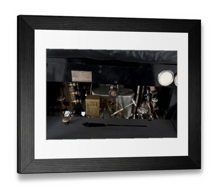 Framed Print : 1901 Locomobile steam car engine