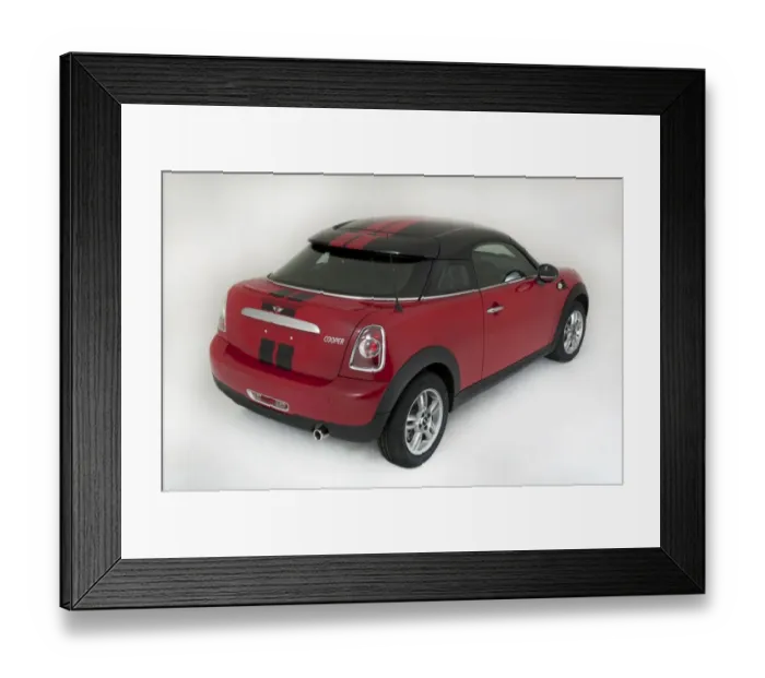 Framed Print : Mini Coupe Cooper 2012 Framed Print : Mini Coupe Cooper 2012