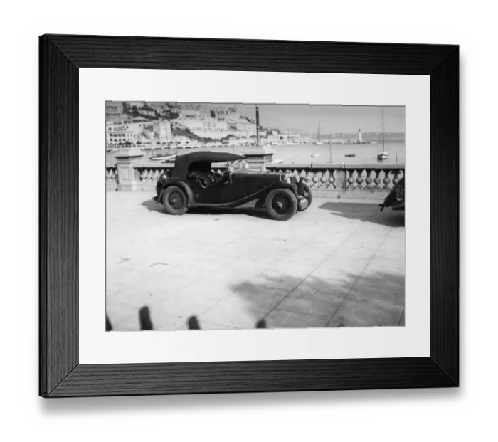 Framed Print : 1933 MG Magnette K1 4str Monte Carlo 1934