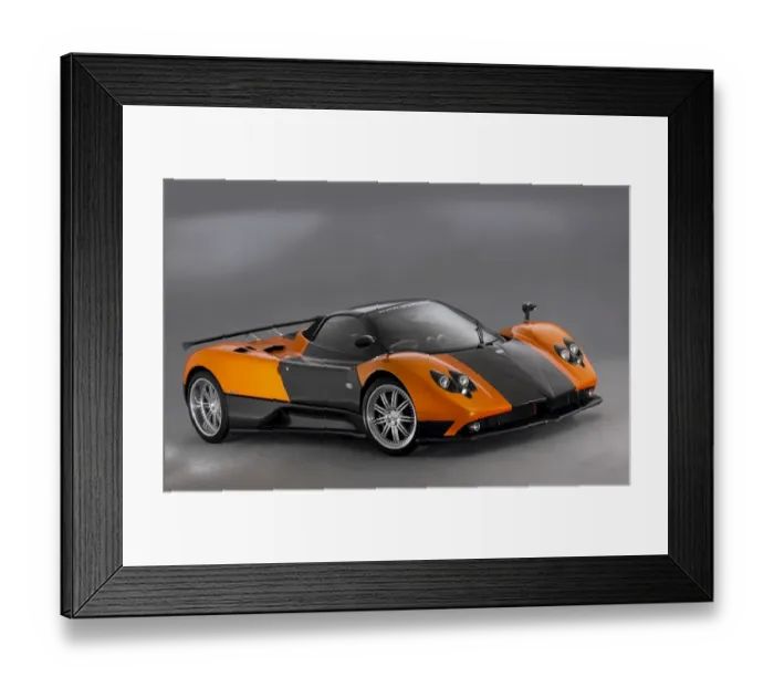 Framed Print : Pagani Zonda Roadster F 2006