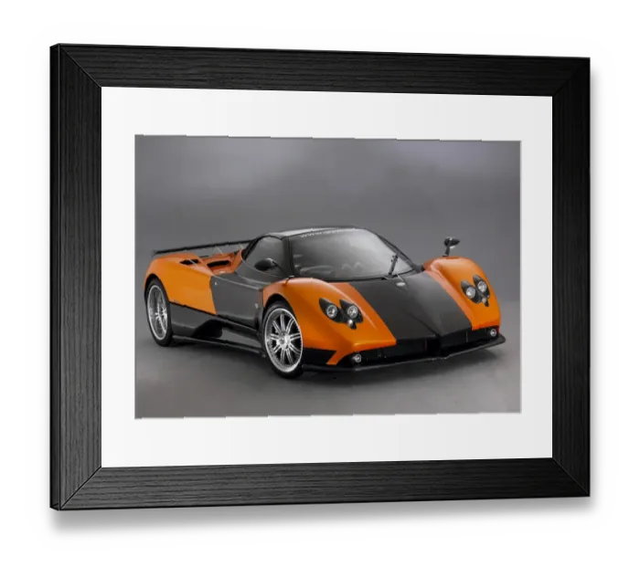 Framed Print : Pagani Zonda Roadster F 2006