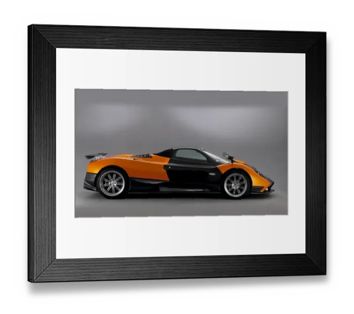 Framed Print : Pagani Zonda Roadster F 2006