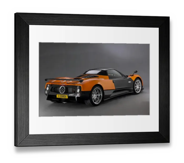 Framed Print : Pagani Zonda Roadster F 2006