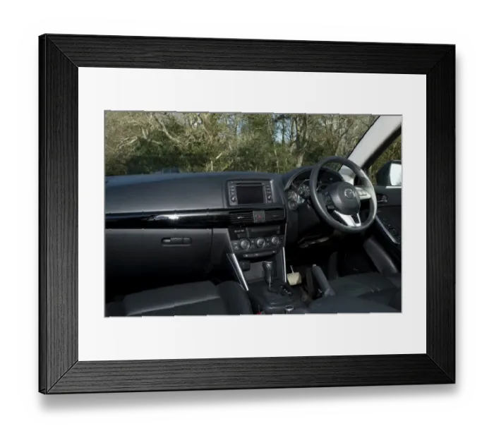 Framed Print : Mazda CX5 2013 interior Framed Print : Mazda CX5 2013 interior