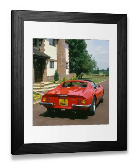 Framed Print : 1973 Ferrari Dino 246 GTS Framed Print : 1973 Ferrari Dino 246 GTS