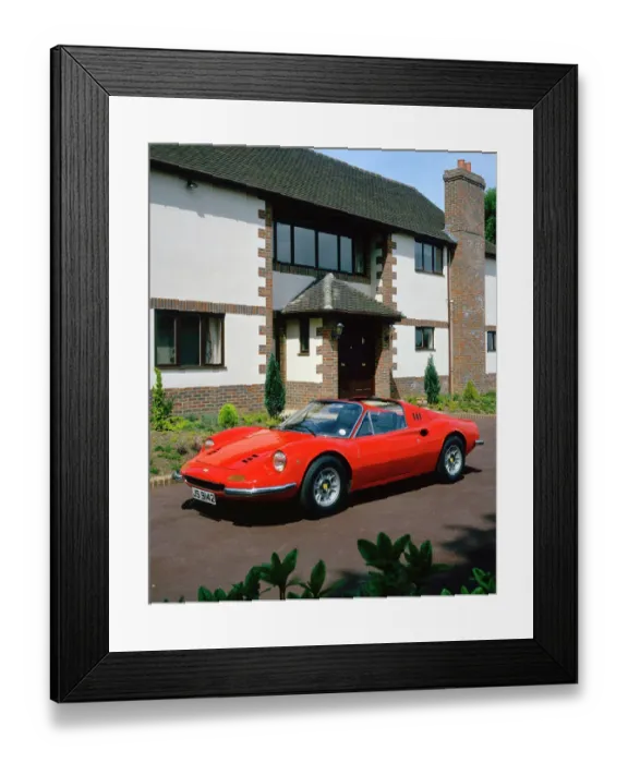 Framed Print : 1973 Ferrari Dino 246 GTS
