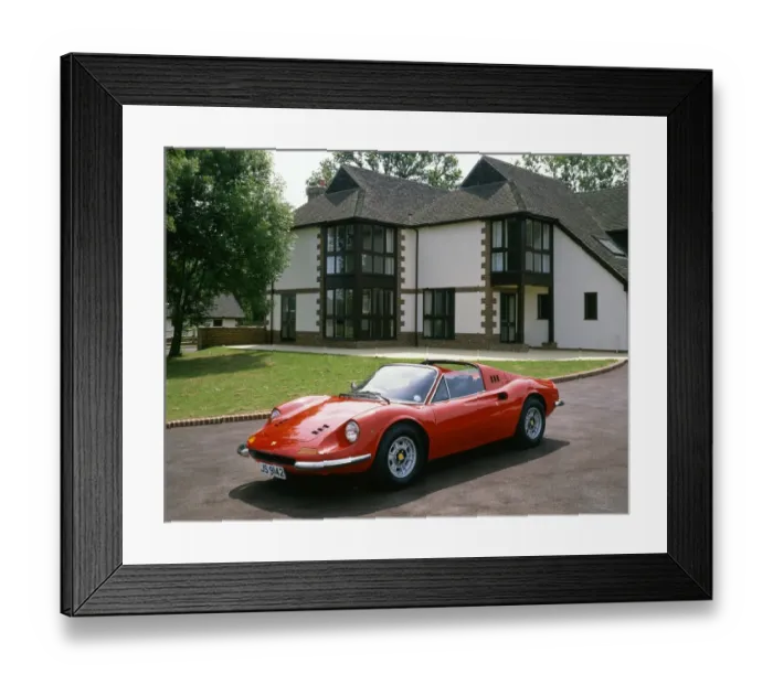 Framed Print : 1973 Ferrari Dino 246 GTS