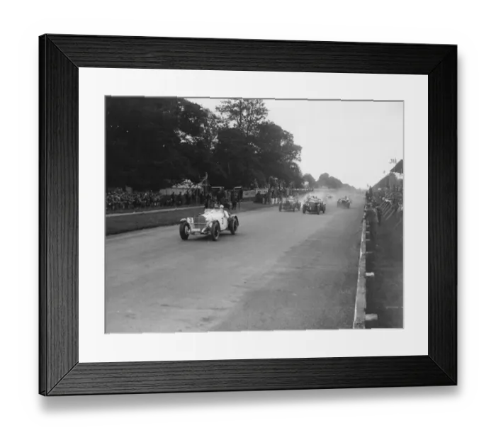 Framed Print : Rudolph Caracciola in Mercedes Benz leads 1930 Irish GP Framed Print : Rudolph Caracciola in Mercedes Benz leads 1930 Irish GP