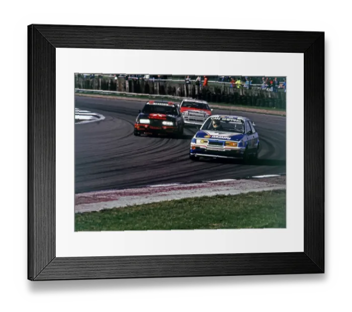 Framed Print : Ford Sierra RS 500 Bristow  /  Gravett. RAC TT Silverstone 4. 9. 88