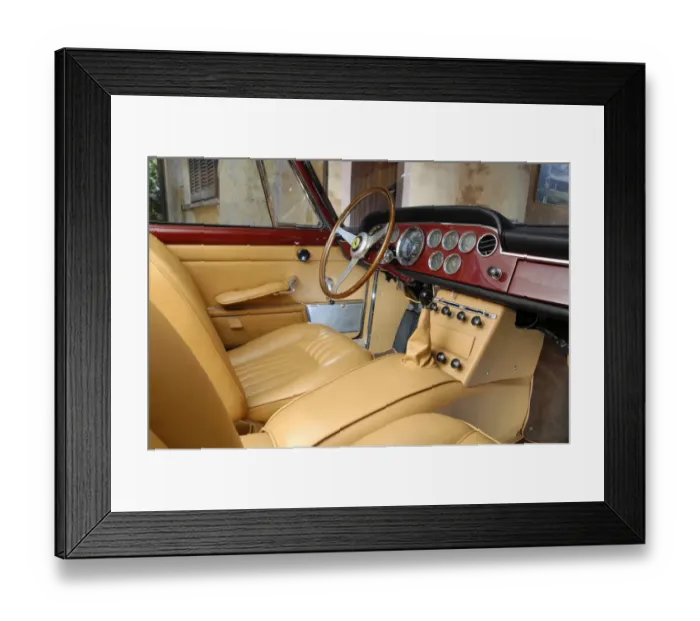 Framed Print : Ferrari 250 GTE 2+2 1962