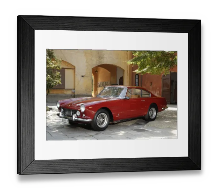 Framed Print : Ferrari 250 GTE 2+2 1962