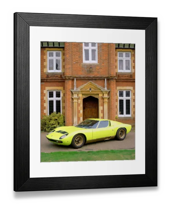 Framed Print : Lamborghini Miura 1968